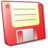  Floppy Disk Red